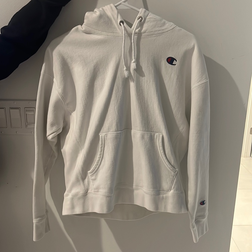 White champion hoodie
